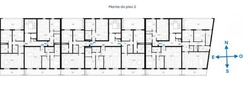 Apartamento T2 com varandas e garagem no centro de Portimão