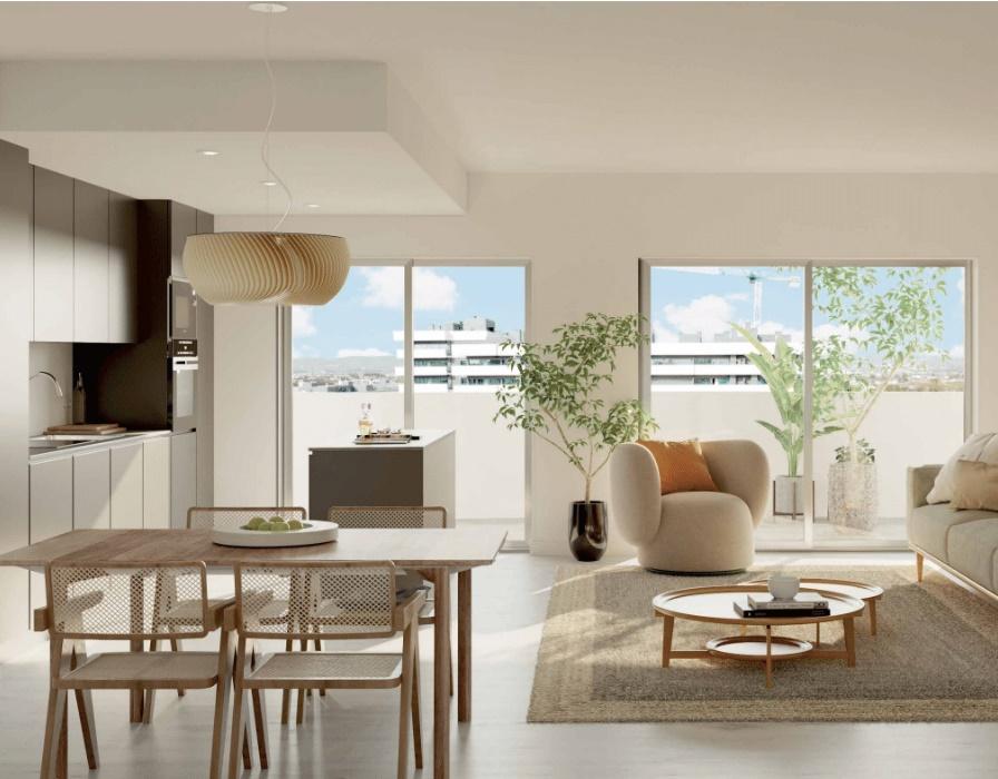 Apartamento T2 Duplex com terraço privado e piscina