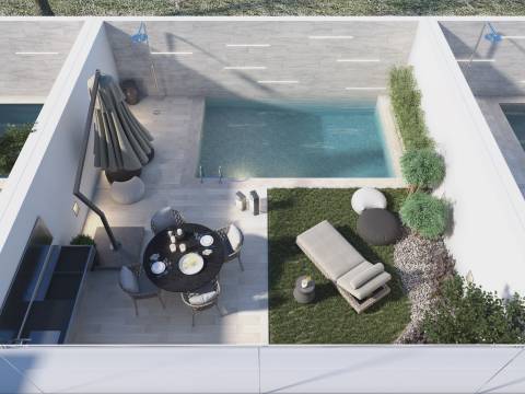 Moradia T3 com piscina e vista mar para venda em Santa Luzia, Tavira