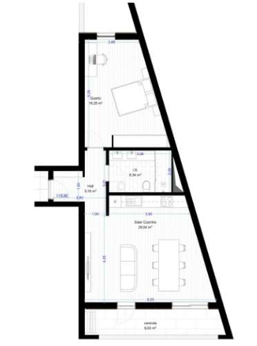 Apartamento T1 para venda com varanda e garagem em Portimão