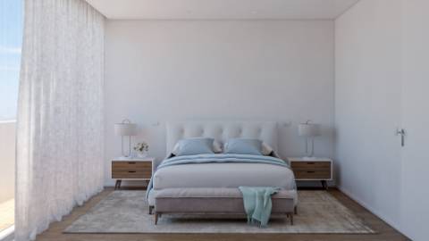 Penthouse T3 com rooftop, garagem e piscina perto de Cabanas de Tavira