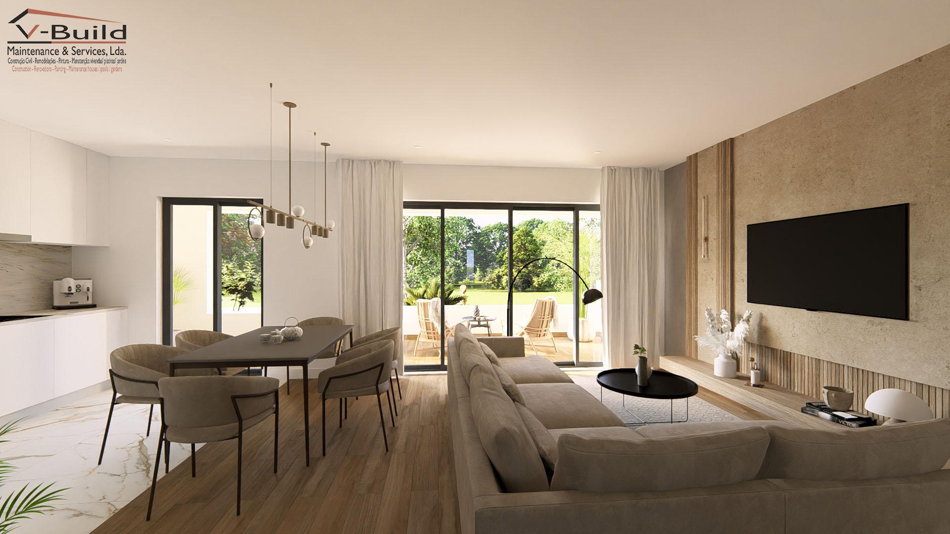 Apartamento T3 com terraço grande e jacuzzi em fase de construção