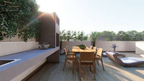 Apartamento T3 com terraço grande e jacuzzi em fase de construção