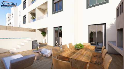 Apartamento T3 com terraço grande e jacuzzi em fase de construção