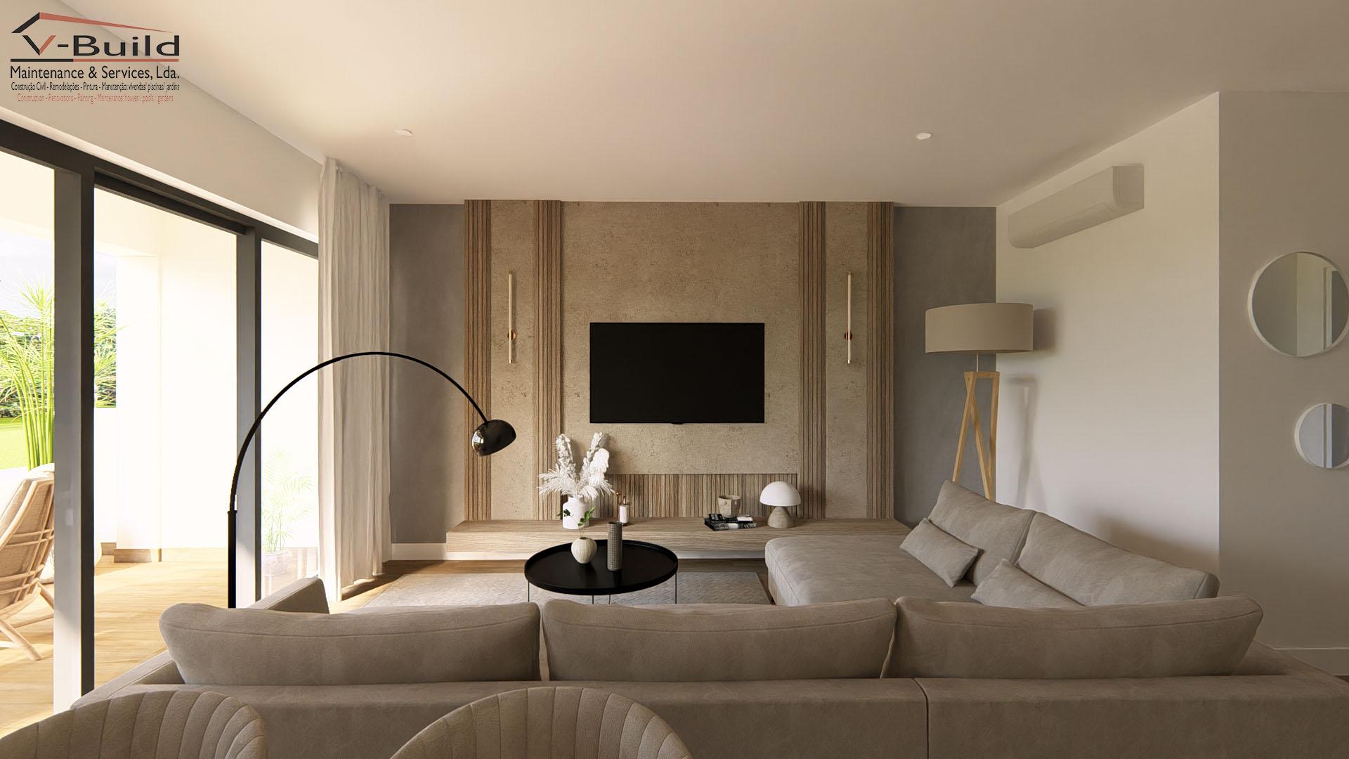 Apartamento T3 no rés-do-chão com terraço e jacuzzi em fase de construção