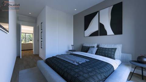 Apartamento T3 no rés-do-chão com terraço e jacuzzi em fase de construção