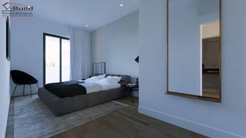 Apartamento T3 no rés-do-chão com terraço e jacuzzi em fase de construção