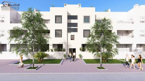 Apartamento T3 no rés-do-chão com terraço e jacuzzi em fase de construção