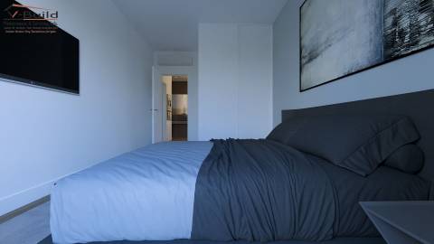 Apartamento T3 com terraço, jacuzzi e garagem em fase de construção