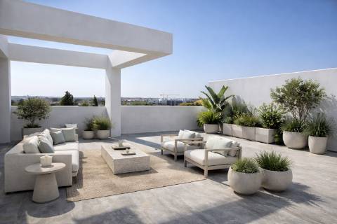 Penthouse com 4 quartos, piscina e terraço privado em Tavira