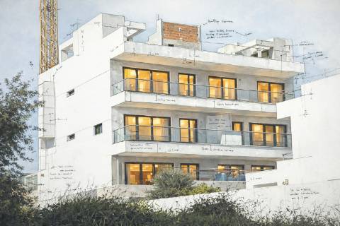 Penthouse com 4 quartos, piscina e terraço privado em Tavira