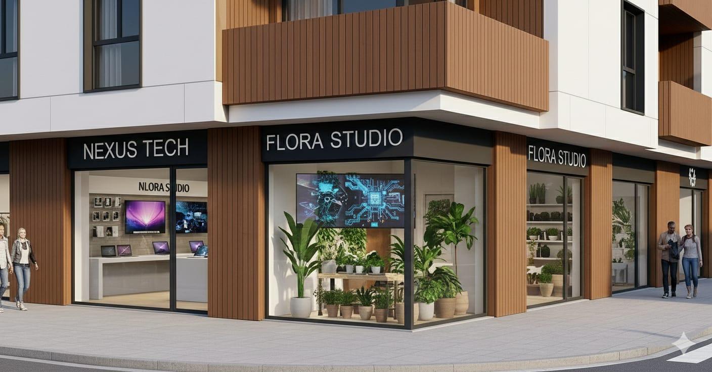 Loja em construção com 73 m2