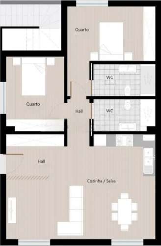 ANDAR MORADIA T2 RECUPERADO (NOVO) - VALBOM