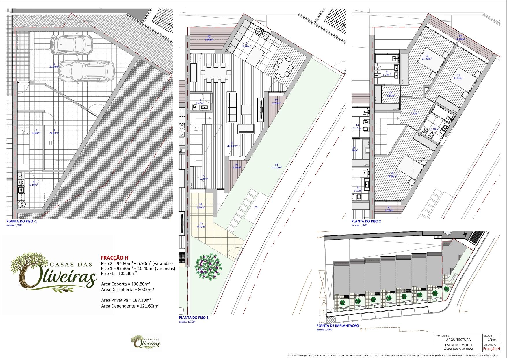 Moradias T3 Novas 3 Frentes | Condomínio c/ Piscina | São Cosme