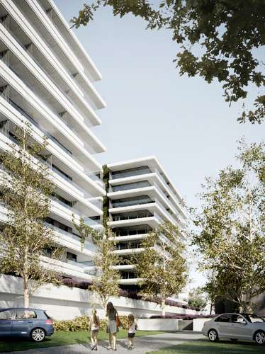 T2 Novo com varanda de 67 m2, Vista Parque da Cidade , Matosinhos Sul.