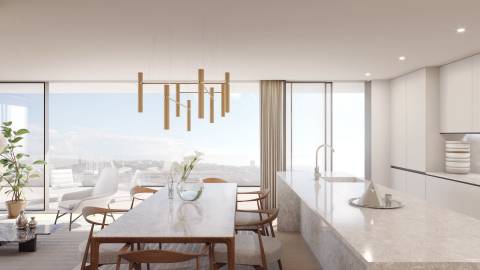 T2 Novo com varanda de 67 m2, Vista Parque da Cidade , Matosinhos Sul.