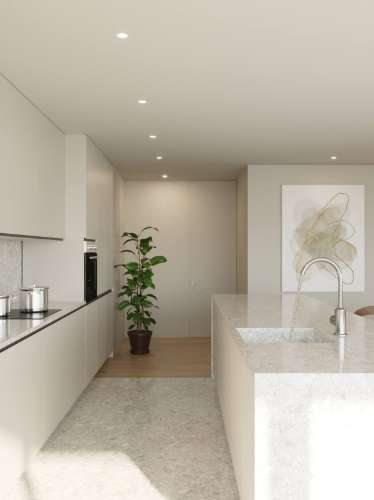 T2 Novo com varanda de 67 m2, Vista Parque da Cidade , Matosinhos Sul.