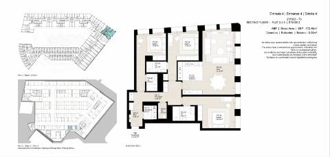 Apartamento T3 em prédio emblemático no centro da cidade, Porto