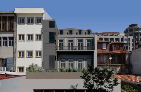 Apartamento T0 Novo com terraço no centro da Cidade