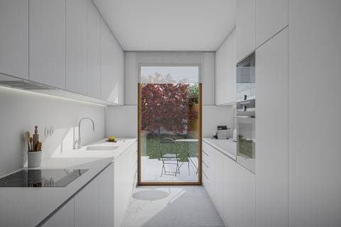 Moradia com 3 quartos e jardim em condomínio fechado, Parque da Cidade, Porto