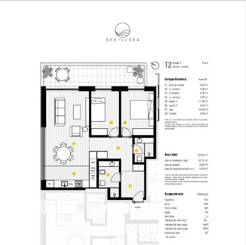 Apartamento T2 em Canidelo, Vila Nova de Gaia