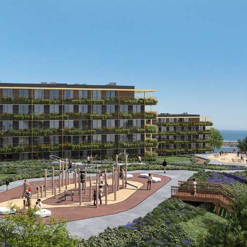 Apartamento T2 com terraço e piscina , vista Rio/Mar, Canidelo, Vila Nova de Gaia