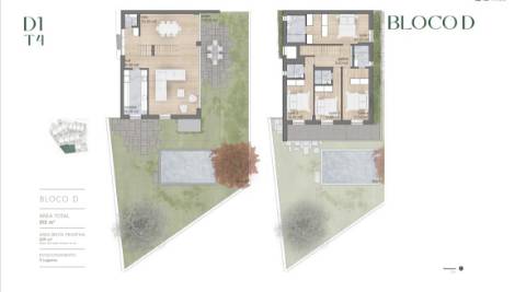 Moradia T4 com jardim e piscina em condomínio fechado, Parque da Cidade, Porto