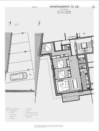 Apartamento T3 duplex no centro da cidade com varanda
