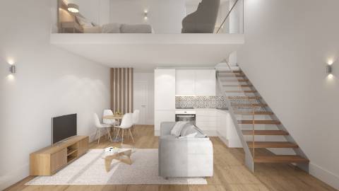 Loft na zona histórica da cidade do Porto