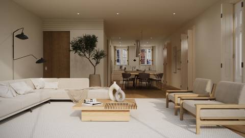 Moradia histórica com garagem a 200 metros praia