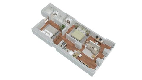 Apartamento T1 no centro do Porto em edifício histórico