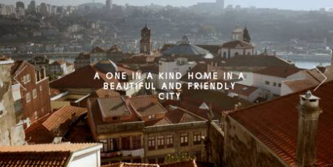 T2 com vista de Rio no Porto