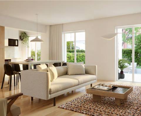 Apartamento T2, com varanda e 1 lugar de garagem