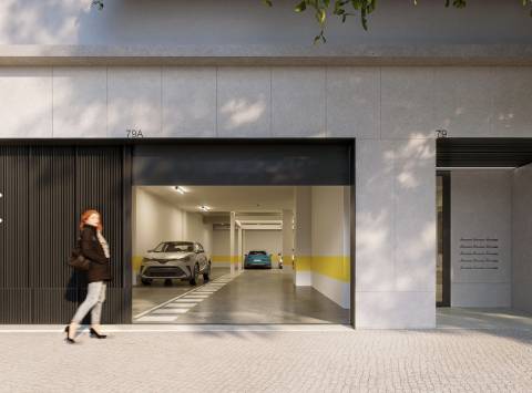 Apartamento T2, com varanda e 1 lugar de garagem