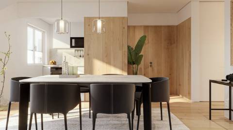 Apartamento T2, com varanda e 1 lugar de garagem