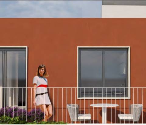 Apartamento T2, com varanda e 1 lugar de garagem