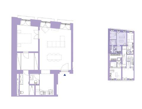 Apartamento T1, em prédio recuperado com elevador no Chiado