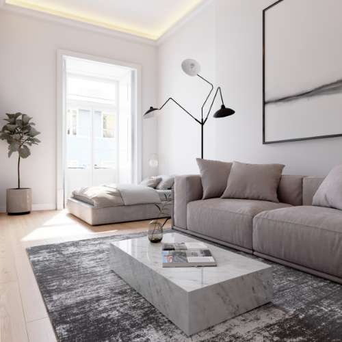 Apartamento T2, em prédio recuperado com elevador no Chiado