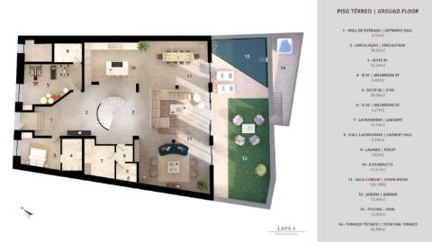 Loft com duplo pé direito, pátio e garagem no coração da Lapa!