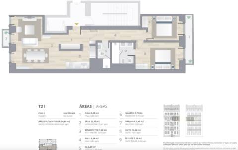 T2 com varanda e estacionamento por 10 anos, nas Avenidas Novas