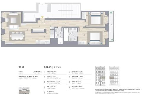 T2 com varanda e estacionamento por 10 anos, nas Avenidas Novas