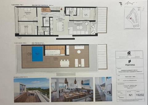 Villa com 3 quartos, terraço e piscina no Condominio Porto Covo Village