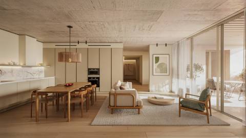 T4 com terraço, piscina e estacionamento no coração de Campo de Ourique