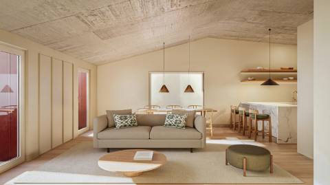 T4 com terraço, piscina e estacionamento no coração de Campo de Ourique