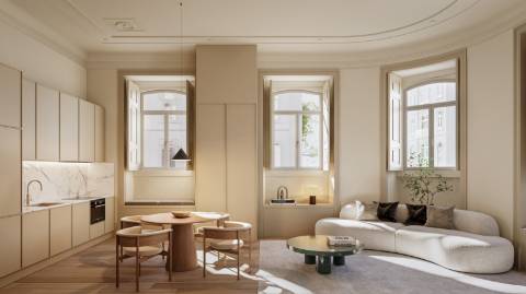 T4 com terraço, piscina e estacionamento no coração de Campo de Ourique