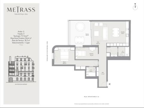 T2 com estacionamento no coração de Campo de Ourique