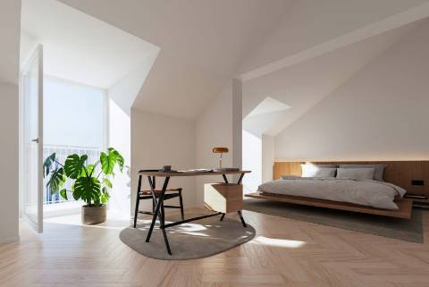 Apartamento T5 novo a estrear, com 2 varanda, arrecadação e 2 lugares de estacionamento, localizado na Junqueira, em Alcântara - Lisboa.