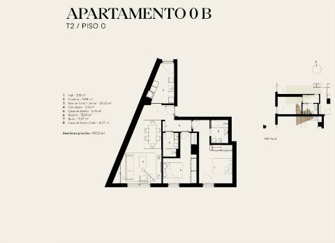 Apartamento T2 novo a estrear, com 1 lugar de estacionamento, localizado na Junqueira, em Alcântara - Lisboa.