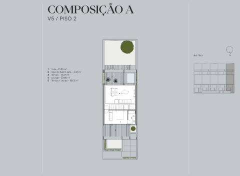 Moradia Geminada T4+1 nova a estrear, com jardins e pátio privativos, terraço com jacuzzi e 3 lugares de garagem