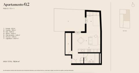 Estúdio com logradouro, novo a estrear localizado em Santo Amaro, Alcântara